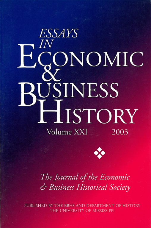 Essays in Economic & Business History 2003